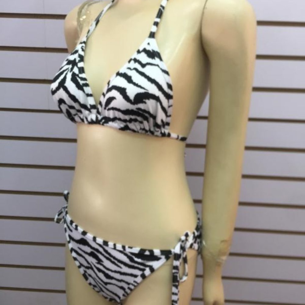 Wild White Tigress Fashion Bikini Set